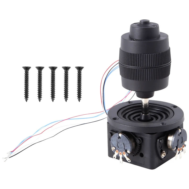 4-Axis D400B-M2 5K Joystick Potentiometer Rocker Hall Joystick Dimensional Resistance 5K Sealed With Button Switch