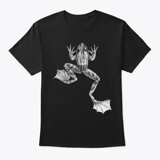 Realistic Frog Biology Drawing T Shirt long or short sleeves