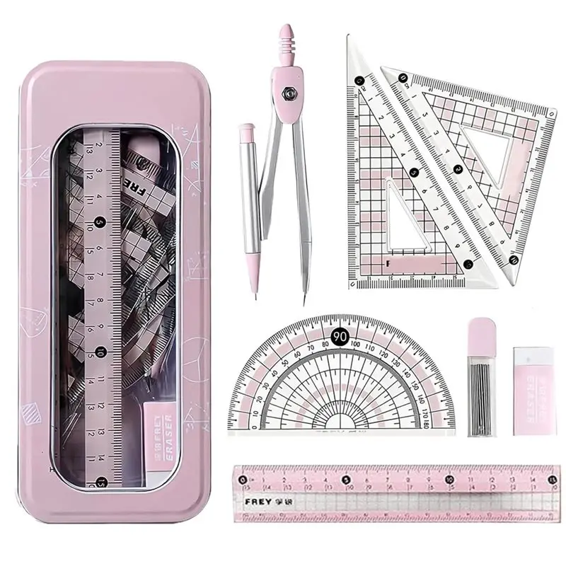 conjunto-de-transferidor-e-compasso-at82-8-pcs-rosa-kit-de-geometria-com-transferidor-360-regua-e-ferramentas-matematicas-para-atividades-criativas-de-aprendizagem