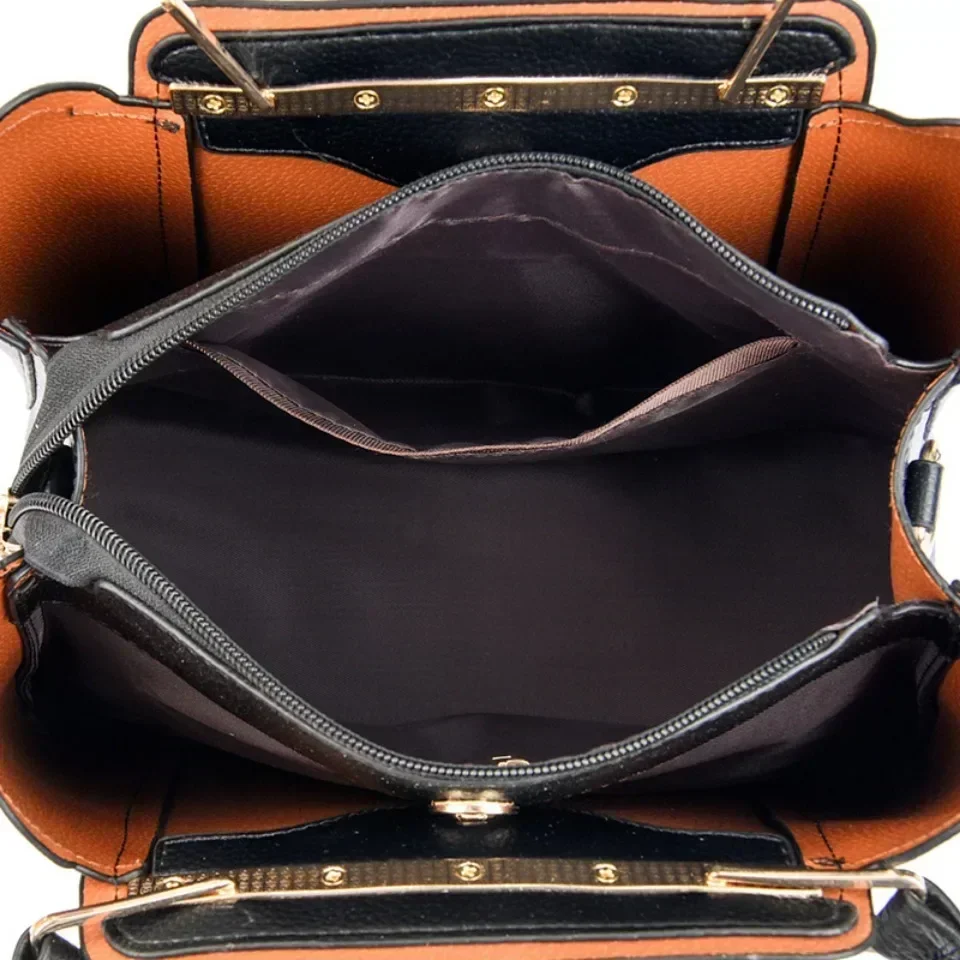 حقائب اليد الفاخرة حقائب النساء مصمم 3 طبقات جلدية ناعمة الكتف Crossbody كيس السيدات سعة كبيرة التسوق رسول حمل