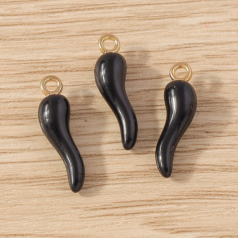 10 Stück 5x19mm süße bunte Harz Chili Pepper Charms Anhänger für Schmuckherstellung Ohrringe Halsketten Armband DIY Bastelbedarf – Detail 13