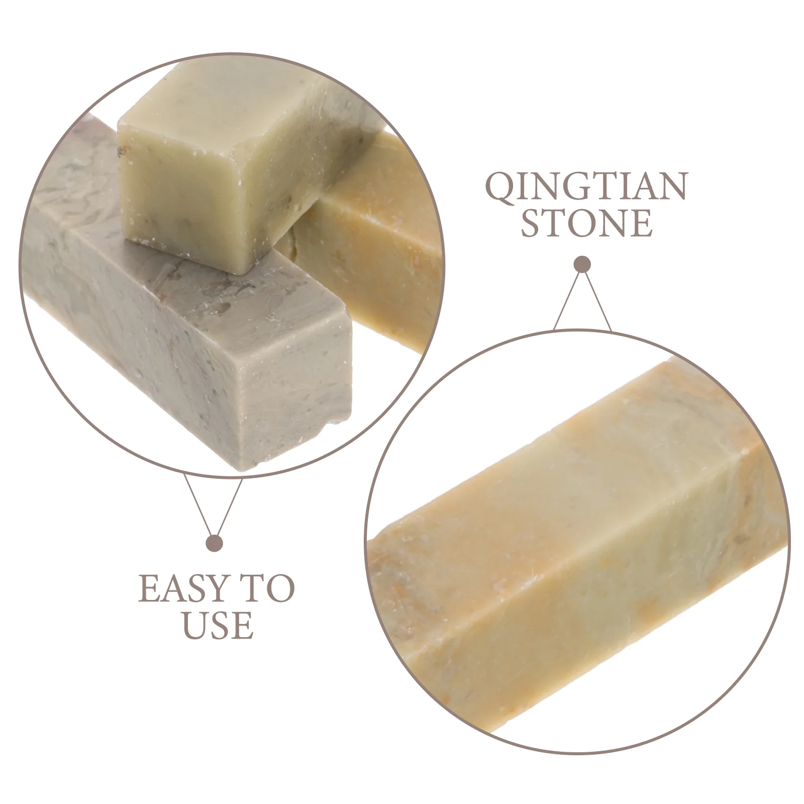 5Pcs 15x15x5cm Stone Practice Material Engraved Tool Seal Carving Handycraft Calligraphy Craft Easy Use