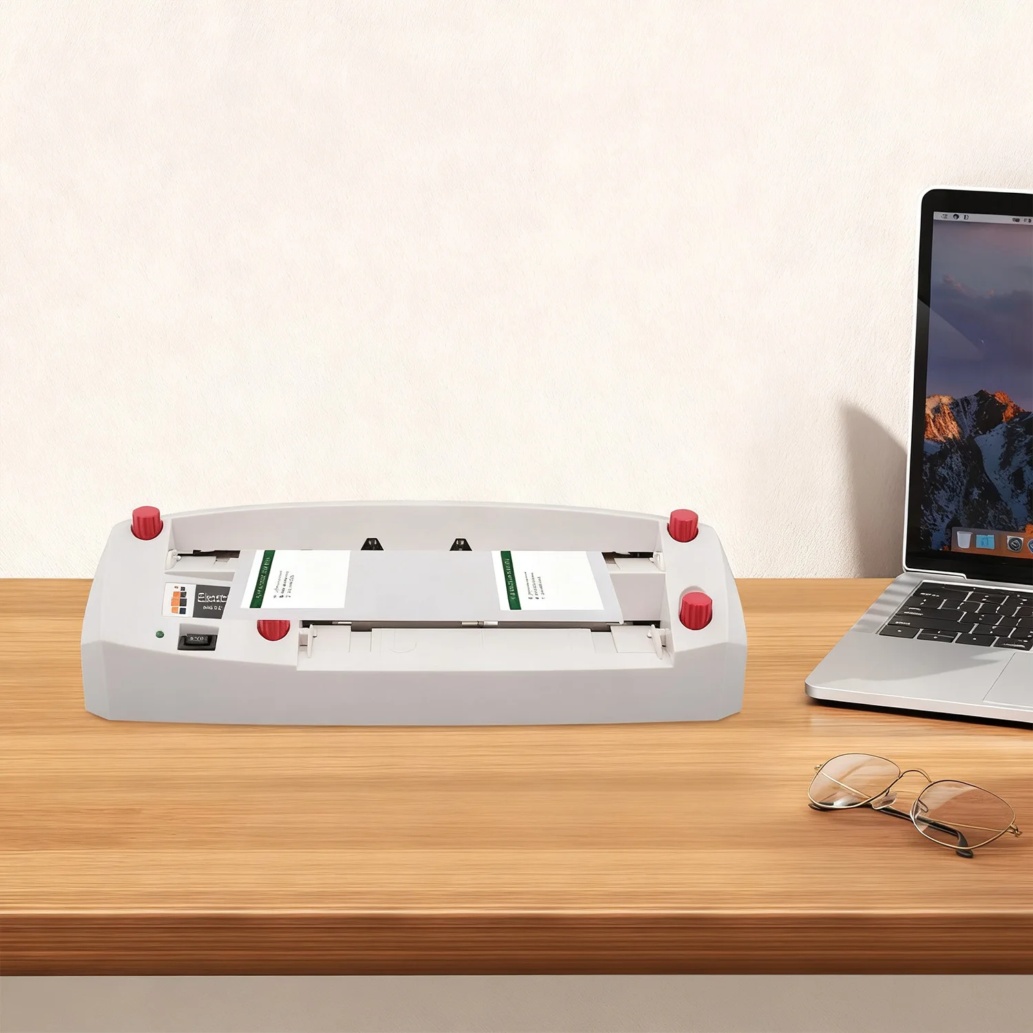 

Automatic Electric Business Card Cutter 90×54mm, 5 Sheets/Time 110-120V US Plug White A4 Applicable