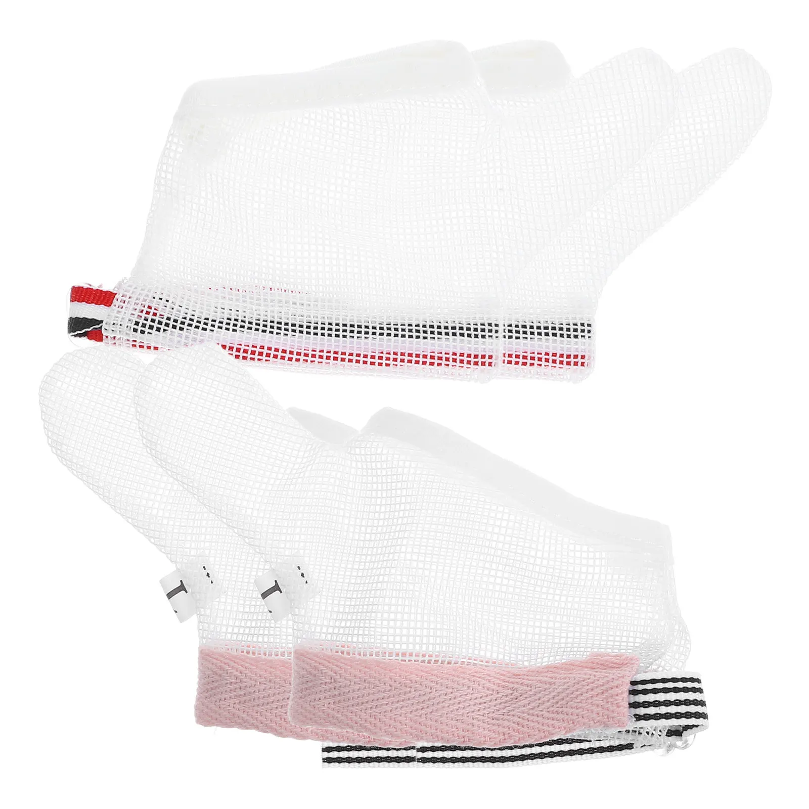 

2 пары детских перчаток от сосания пальцев, регулируемые, для защиты младенцев от сосания пальцев, предотвращают укусы, мягкие, дышащие