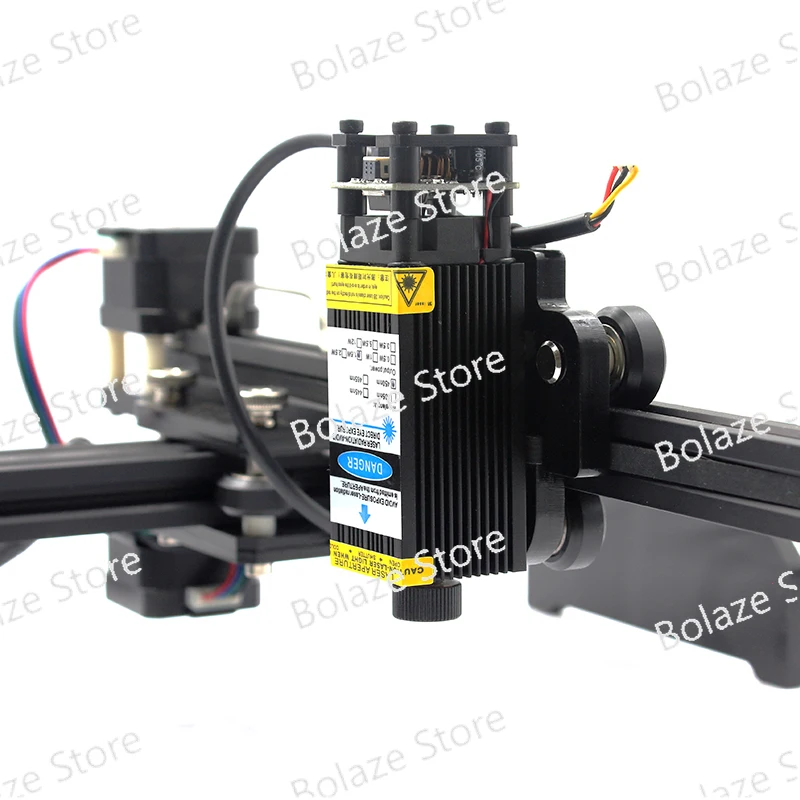 450nm 5500mW 5.5W High Power Blue Light Laser Engraving Machine Adjustable Focus with PWM Control Cutting Laser Module