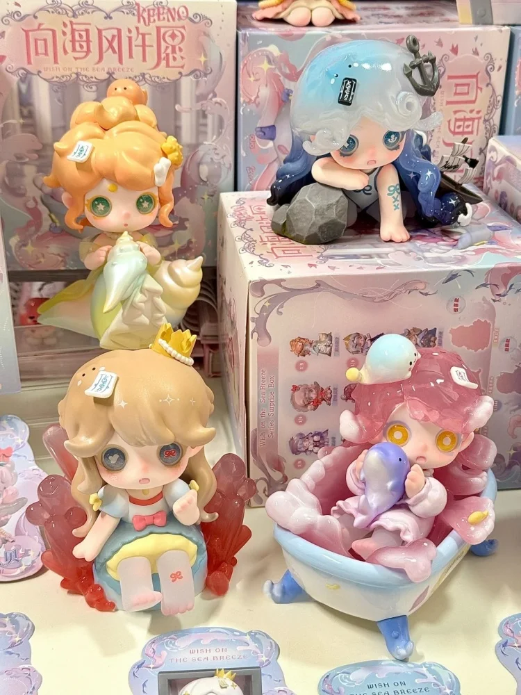 

New Ghost Keeno 3rd Generation Sea Breeze Wishing Series Blind Box Trendy Desktop Ornament Girl Cute Gift