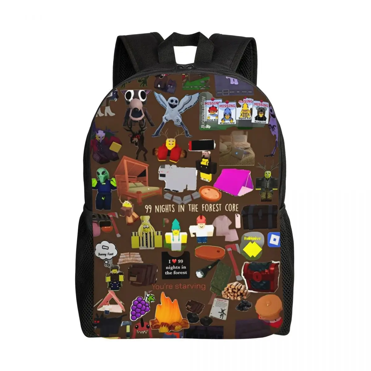 mochila-99-noites-in-the-forests-para-criancas-meninas-meninos-leve-videogame-bolsa-escolar-para-criancas-pre-escolares