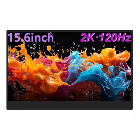 LANLIPU 15.6"120Hz 2560*1440 100%sRGB Portable Monitor Extend Gaming Display TypeC HDMI For PS4/5/Steam/Deck/Switch/PC/Mac/Phone