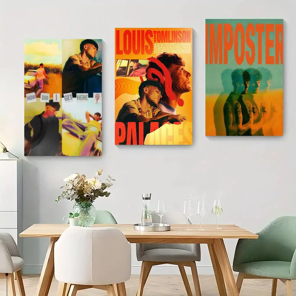 L-Louis T-Tomlinson How Did I Get Here  Anime Posters Sticky Waterproof Paper Sticker Coffee House Bar Kawaii Room Decor