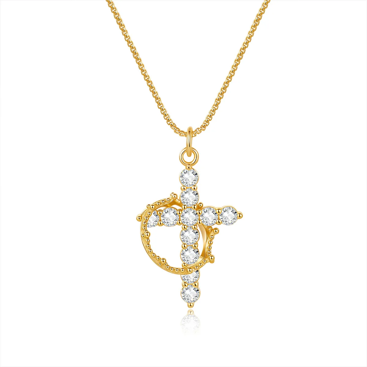 

Ожерелье с короной из стерлингового серебра 925 пробы с сертифицированным муассанитом, гламурный женский аксессуар, стильные и роскошные украшения