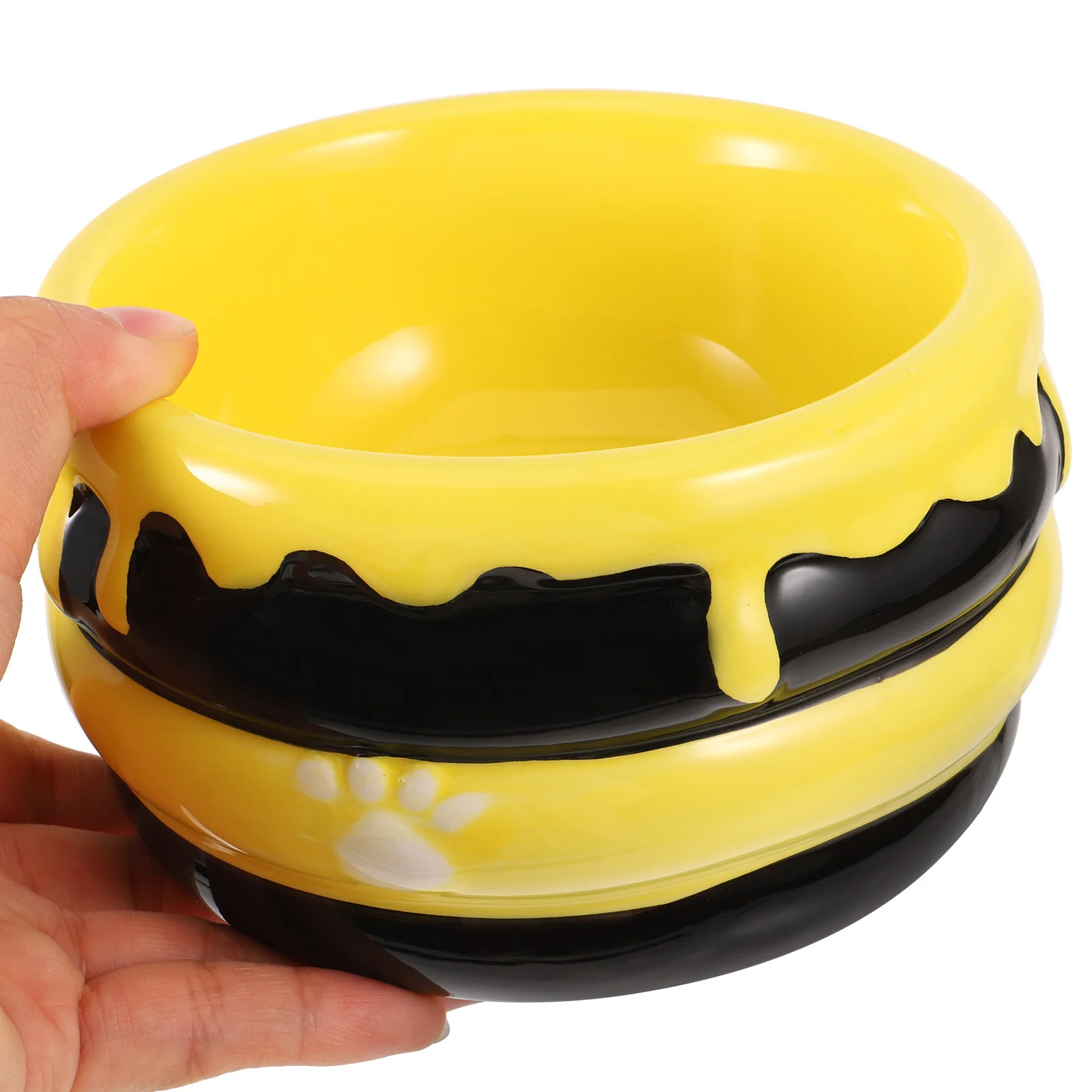 

Ceramic Pet Bowl Medium Capacity High Footed Dog Food Dish Puppy Kitten Feeding Bowl Porcelain Pet Food Holder