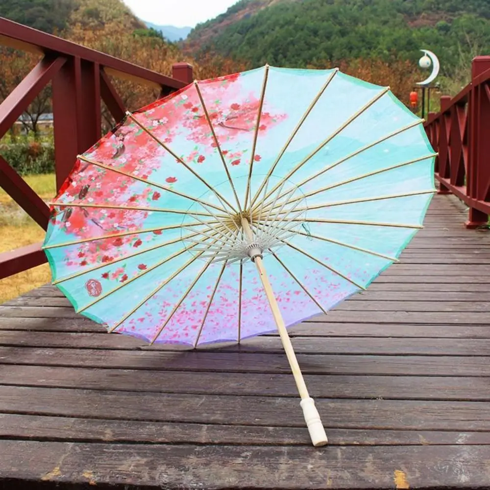

56cm Umbrella Fan Silk Cloth 10 Colors Cosplay Hanfu Oil Paper Umbrella Chinese Antique Style Classical Japan Style Umbrella