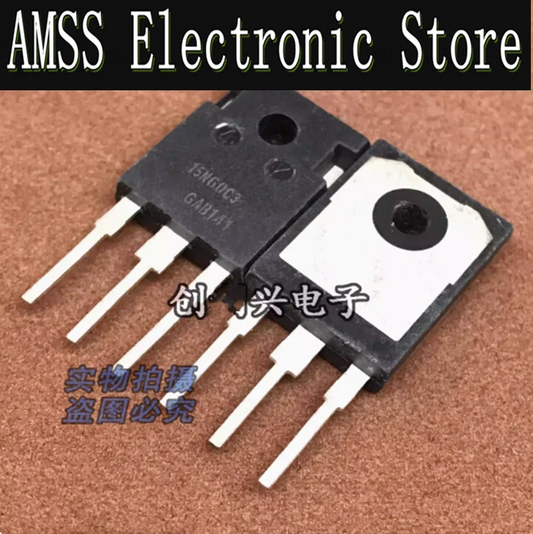 AMSS-5 piezas usado, 15N60C3 TO-247, SPW15N60C3, 15A/650V, MOSFET de efecto de campo