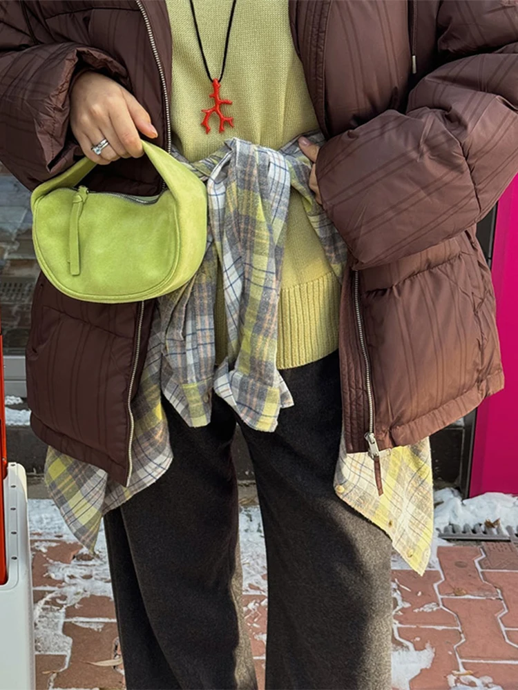 

Женские зимние пальто, полосатая куртка с капюшоном-пуховиком, модная верхняя одежда, хлопковая одежда, легкие стеганые куртки