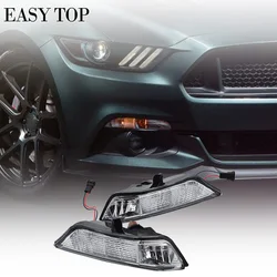 Yellow DRL Front Turn Light For Mustang 2015 2016 2017 LED Fog light
