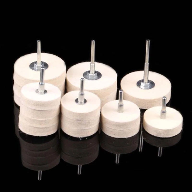 50mm 2 "Đệm đánh bóng đĩa vải len nén để đánh bóng tinh tế Dropship