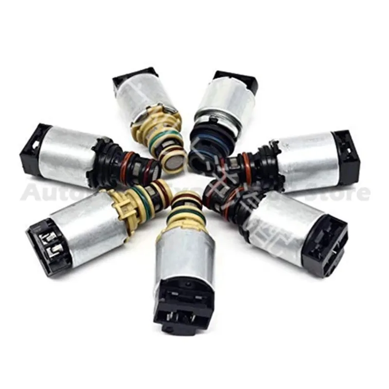For Buick For Chevrolet 6T40E 6T45E New and Old Model Transmission Solenoid Set 7 Pieces 24264425