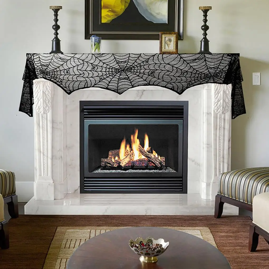 Halloween Decoration Fireplace Mantle Wear-resistant Durable Scarf Cover