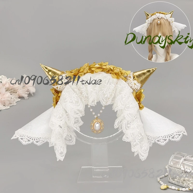 Identity V Little Girl New Cosplay Props The Source Of Evil Lolita Headwear Black White Kawaii Daily Party Carnival Cosplay view 5