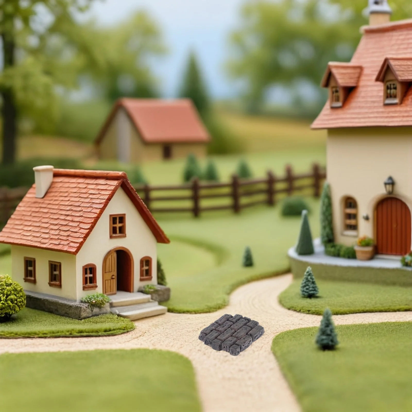 10 pçs micro paisagem tijolos em miniatura simulação realista tijolos de parede para diy artesanato suprimentos arquitetônicos decoração do jardim de fadas