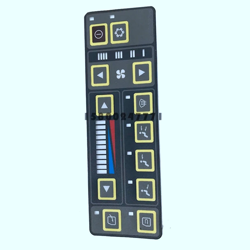 Excavator Air Conditioning Control Switch Sticker For Hyundai R110-7/R225-7/215-7/R250-7/200-7 11N6-90031