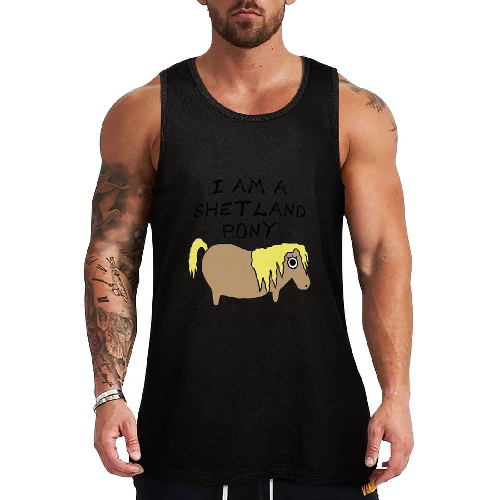 

I am a Shetland Pony Tank Top T-shirt man sleeveless shirt man Working vest
