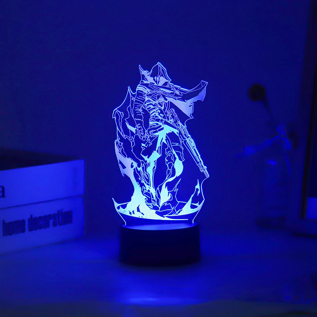 Hot Gaming Valorant 3D led Nightlight Omen Killjoy Raze Viper Figure Colorful Table Lamp For Gamer Game Room Decor Dropshipping