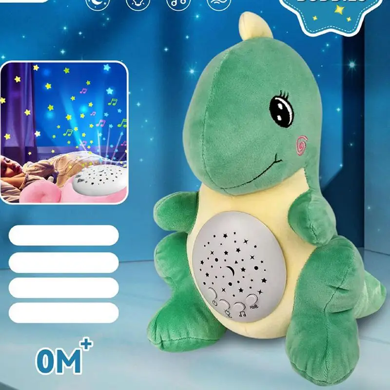 Soothing Stuffed Animal Music Sleep Companion Doll With Soothing Projector Animal Shaped Toy With 3-Gear Brightness Colorful