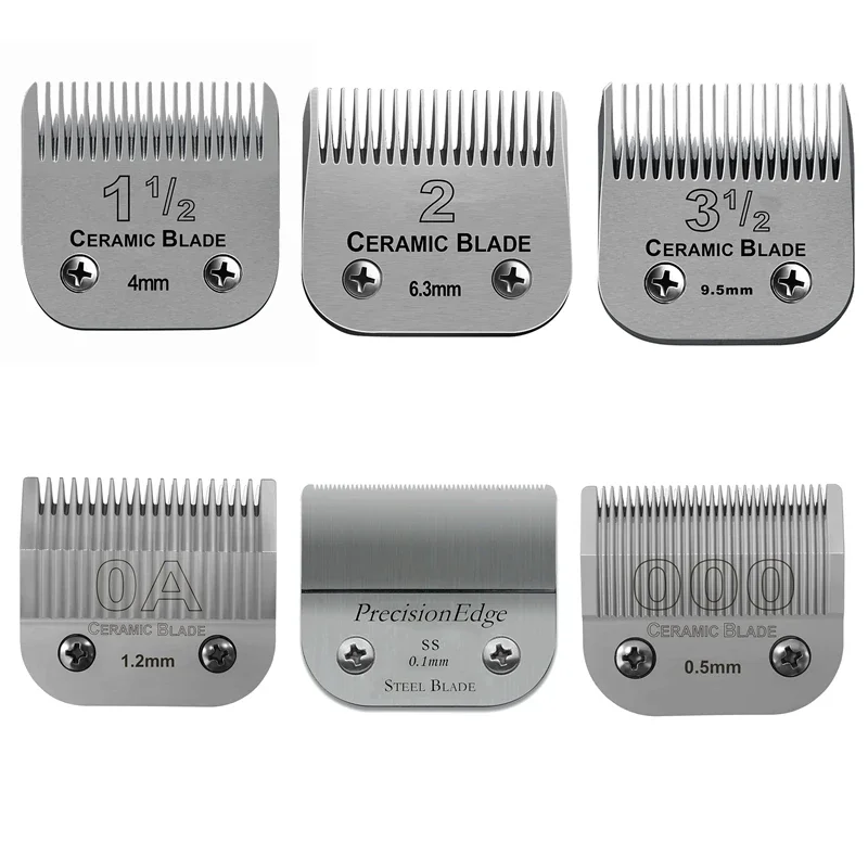 شفرة سيراميك بديلة قابلة للفصل متوافقة مع مقصات Andis AGC وBDC وBGC وMBG وoster Classic 76/Star-Teq/Power-Teq