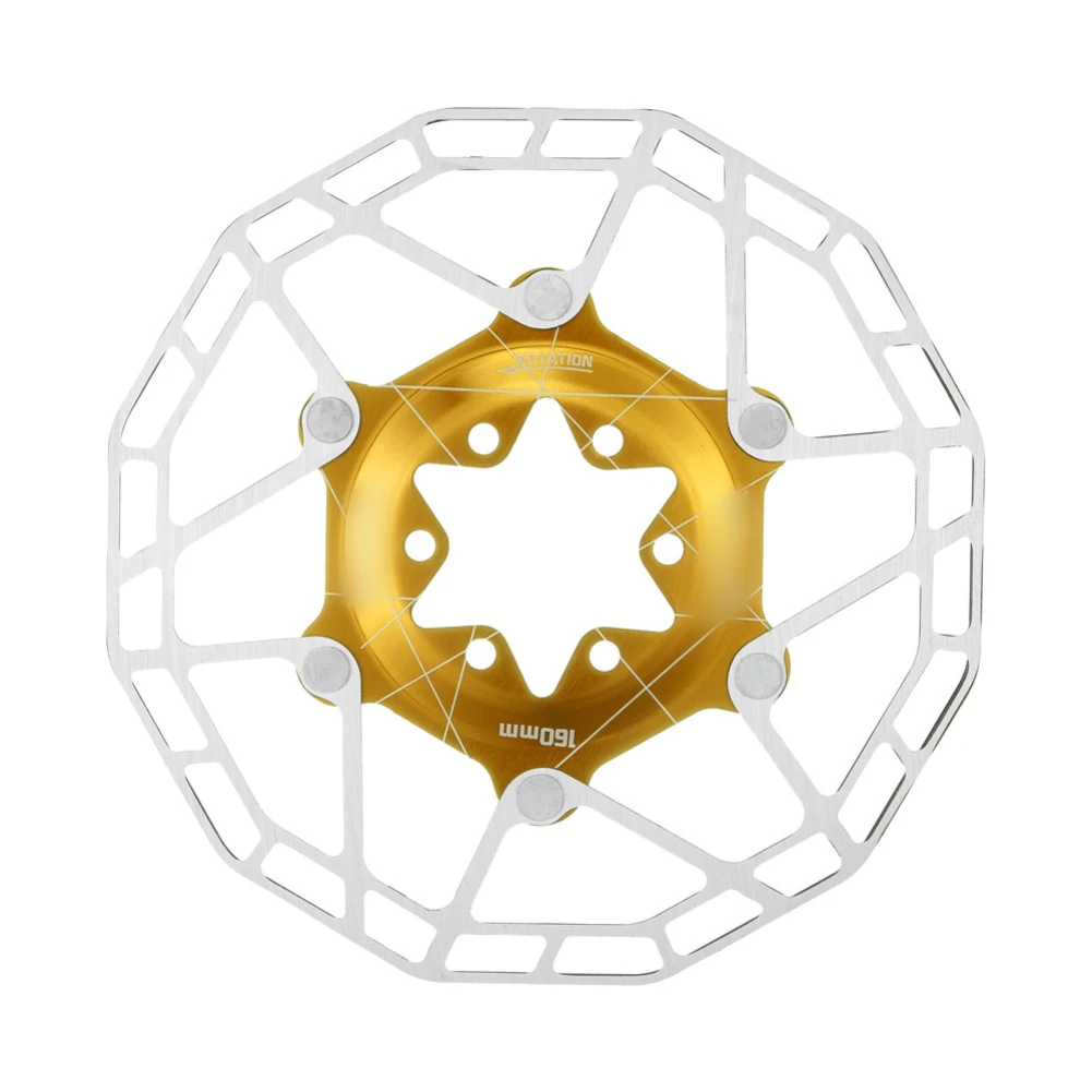 

Тормозной диск для велосипеда из нержавеющей стали 160 мм с анодированием и плавающим креплением из алюминиевого сплава для плавного торможения