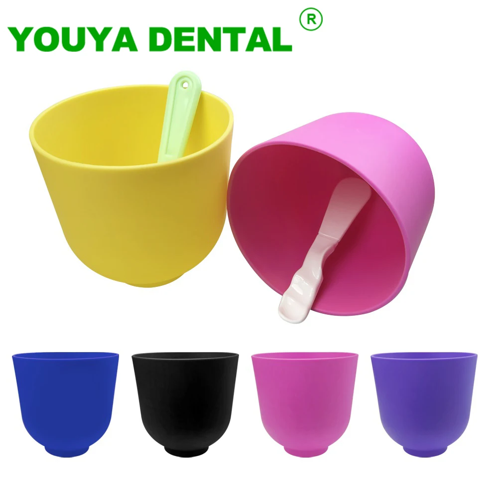 Dental Alginate Bowl Dentistry Lab Mixed Gypsum Bowl Flexible Rubber Mixing Material Bowls Teeth Whitening Oral Hygiene Tools