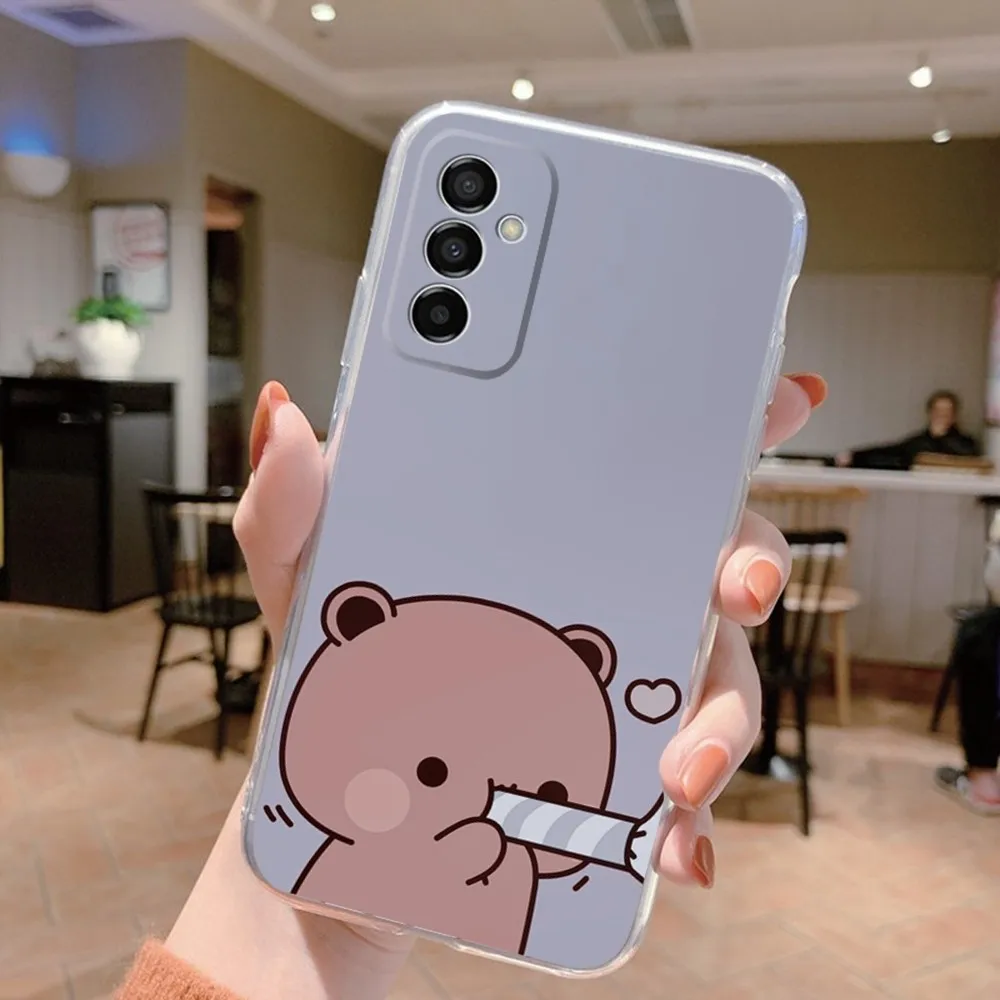 Cartoon Bear BUBU DUDU Phone Case Silicone Case For Samsung S30,S23,S21,S22,S20 Ultra,S20 FE lite,S10,S9,S8 PIus Cover Clear