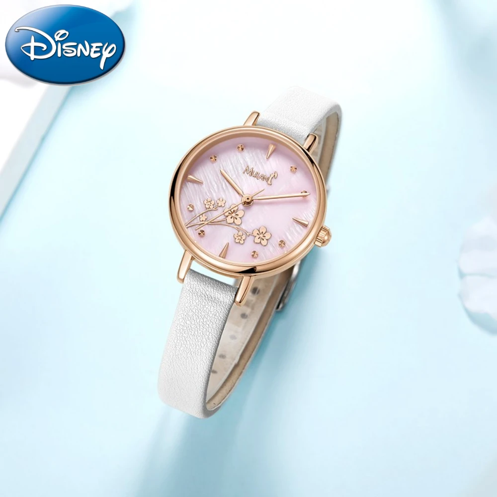 Disney Women Watch Mulan Steel Belt Small Dial Workplace Waterproof Decorative Girls Quartz Clock Relogio Masculino