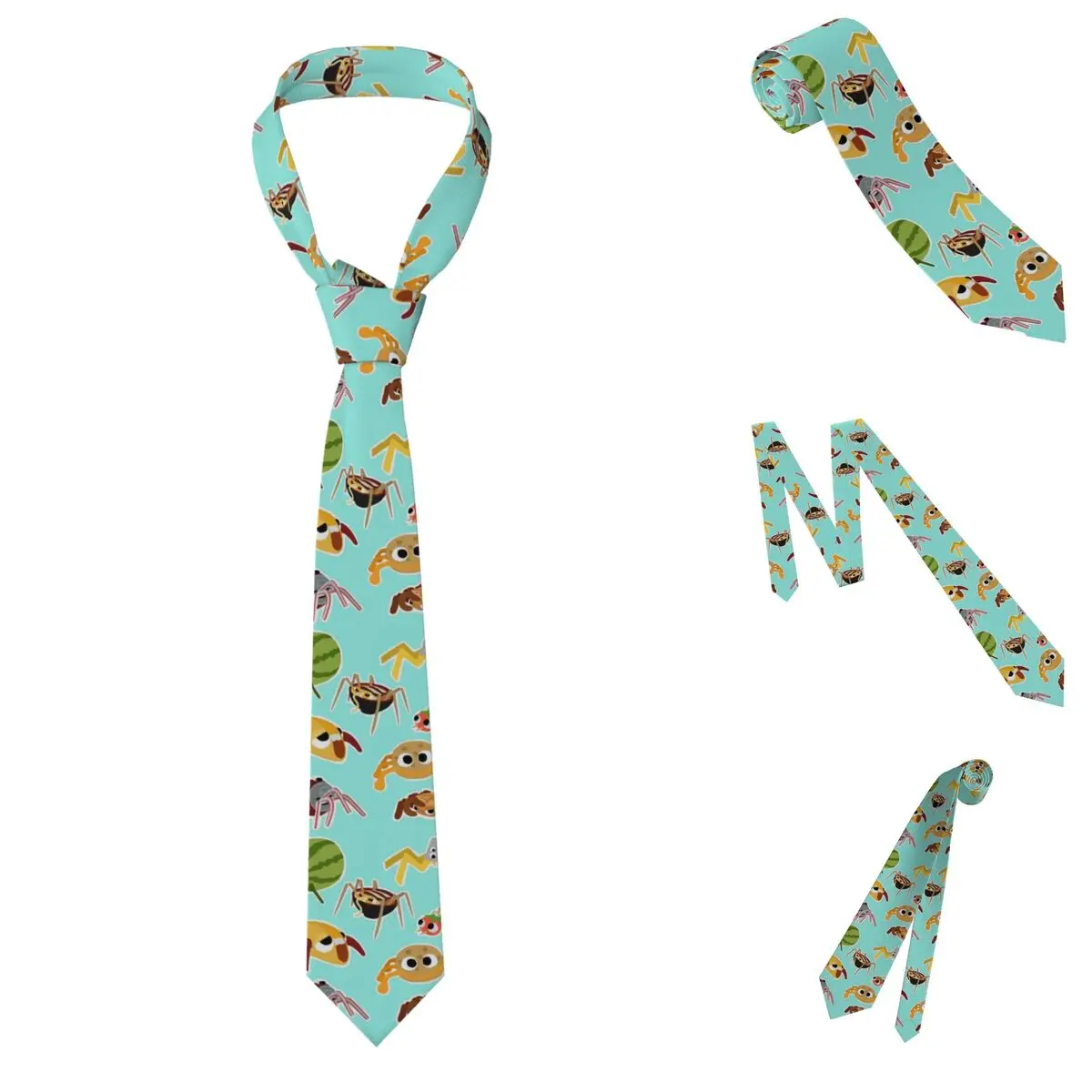 Try To Catch Them In Your Trap Necktie for Men Silk Polyester Slim Neck Ties Party Accessories Tie Casual Gravatas