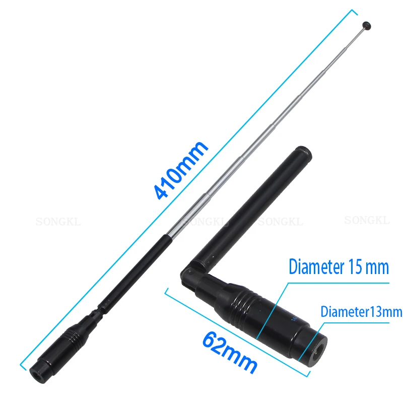 433MHz LORA Internet of Things high gain antenna Pull rod telescopic antenna data transfer radio ​bendable SMA-J male antenna