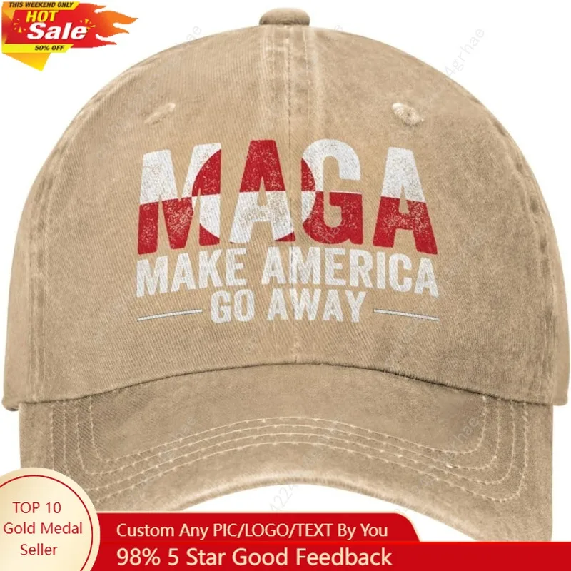 

qwumub Make America Go Away Hat for Men's Greenlanders Greenland Baseball Hats Make America Go Away Cap