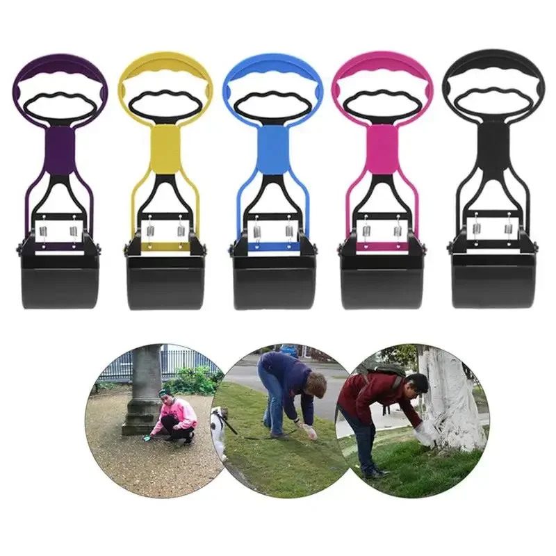 Pet Dog Cat Pooper Scooper Long Handle Jaw Poop Scoop Outdoor Cleaner Waste Pick Up Convenient Animal Waste For Dog Supplies