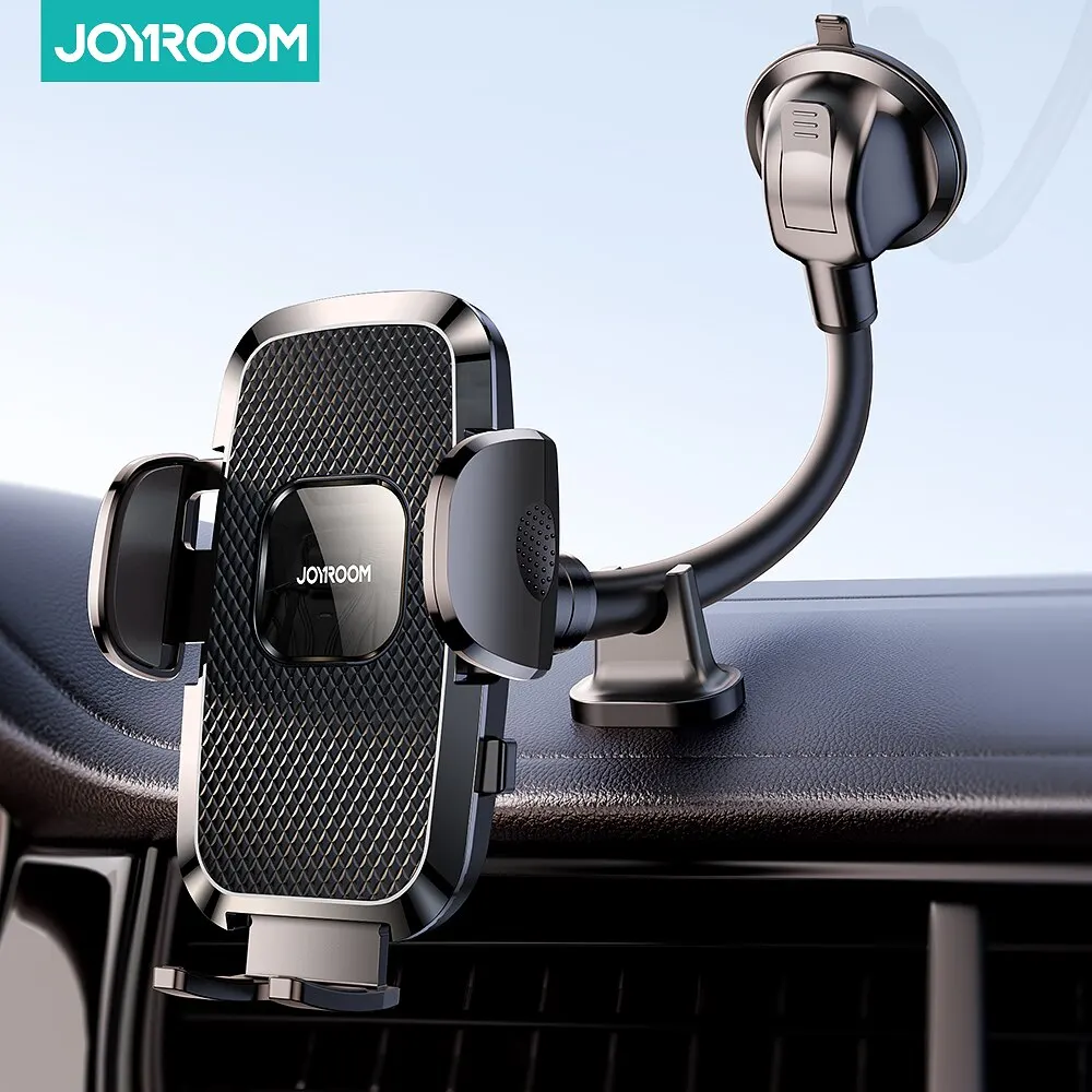 Joyroom Dashboard Phone Holder for Car 360° Widest View 9in Flexible Long Arm Universal Handsfree Auto Windshield Air Vent Mount