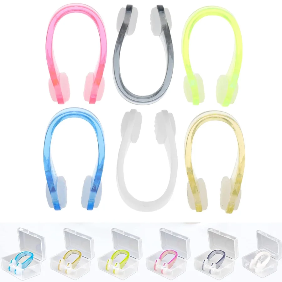 

Swimming Nose Clip, Reusable Convenient Waterproof Nose Protector with Waterproof Silica Gel for Showering Bathing