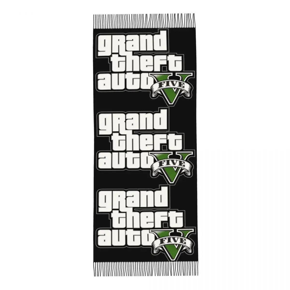 Customized Print Adventure Game Scarf Men Women Winter Fall Warm Scarves GTA Adventure Game Shawl Wrap