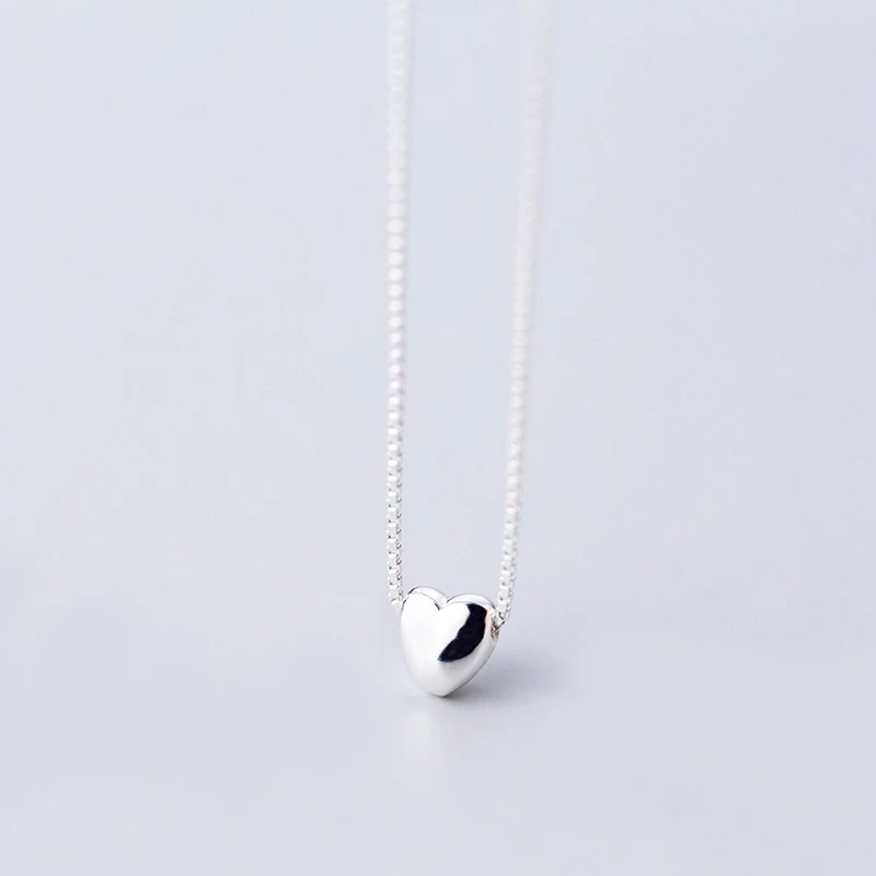 Modian Romantic Hearts Pendant Necklace for Women Genuine 925 Sterling Silver Link Chain Necklace Fashion Jewelry 2020 New