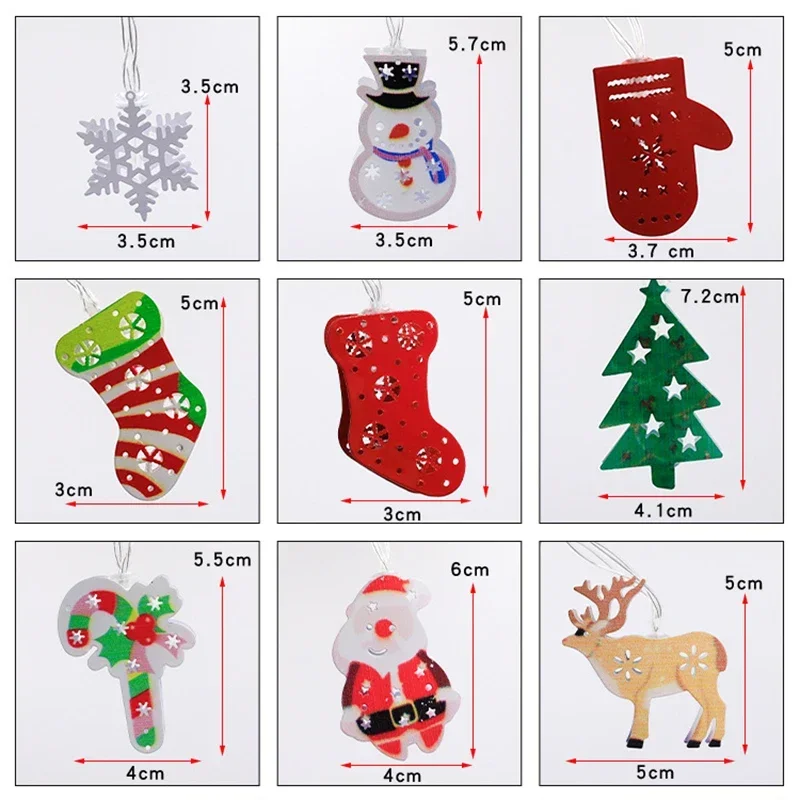 1 قطعة/2 قطعة LED أضواء الجنية شجرة عيد الميلاد الغزلان الجوارب قفازات بطارية تعمل مصباح للزينة غرفة المعيشة حديقة سلسلة أضواء #5