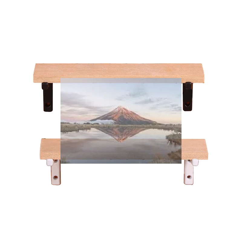 

Новая миниатюрная деревянная настенная полка-органайзер для кукольного домика, 1 шт., масштаб 1:12, аксессуар для декора кукольного домика