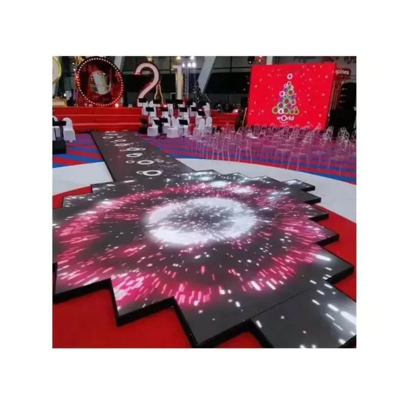 P3.91 Indoor Discount Price Dance Floor Tile Led Screen Stage Background High Quality Hd Interactive Led Display
