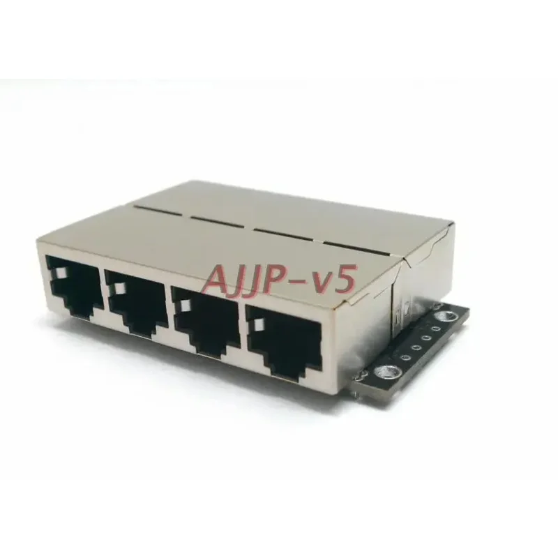 Rj45 Network Port Adapter Board Network Cable Straight-through Connector 4-position Docking Module 4-way Docking