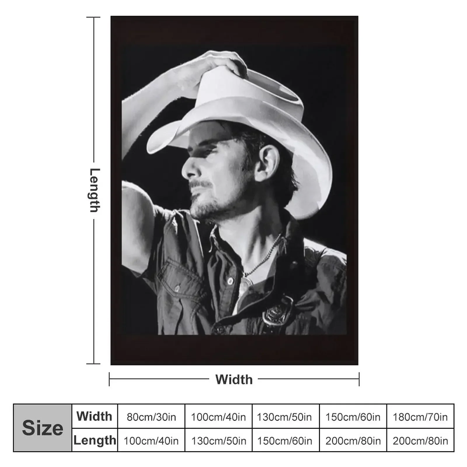 Brad Paisley - Poster Throw Blanket Thermals For Travel Heavy Luxury Designer decorative Blankets