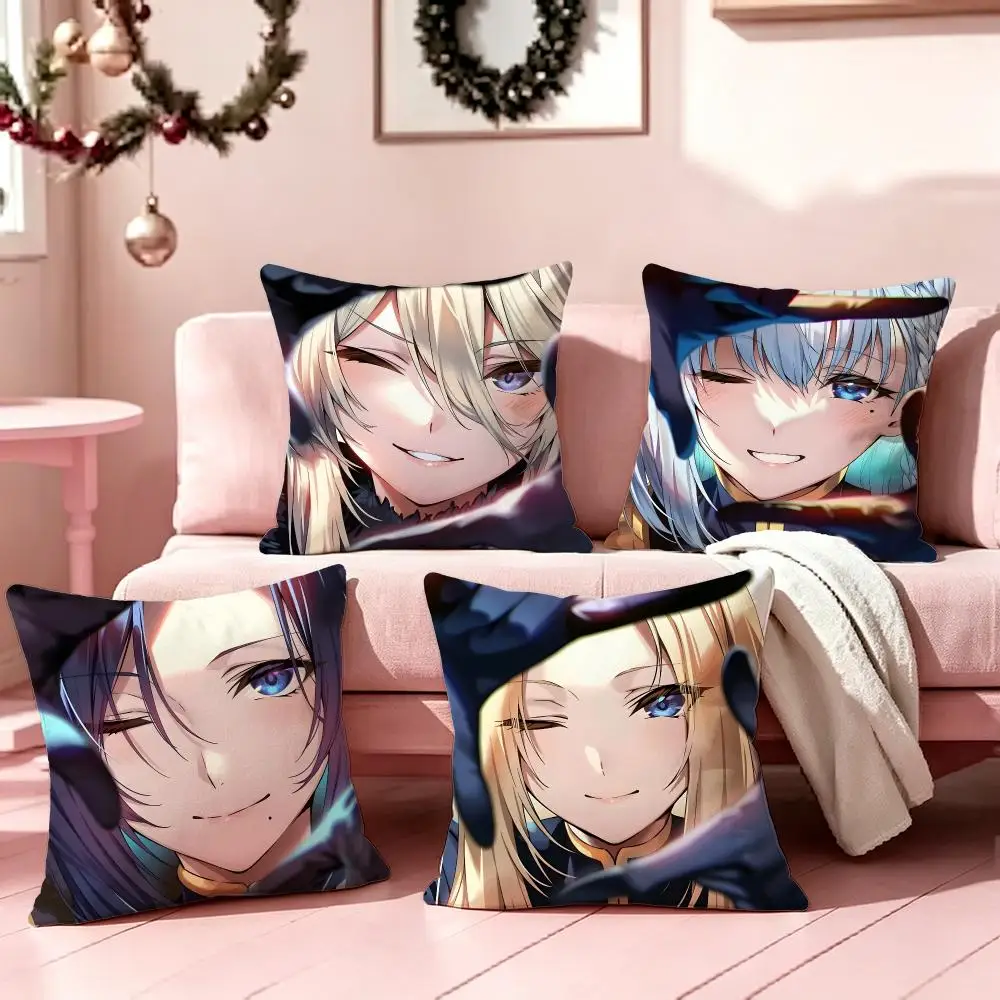 Anime The Eminence in ShadowS Cushion Cover Pillow Short Plush Pillow Cute Simple Style For Living Room Bedroom Birthday Gift
