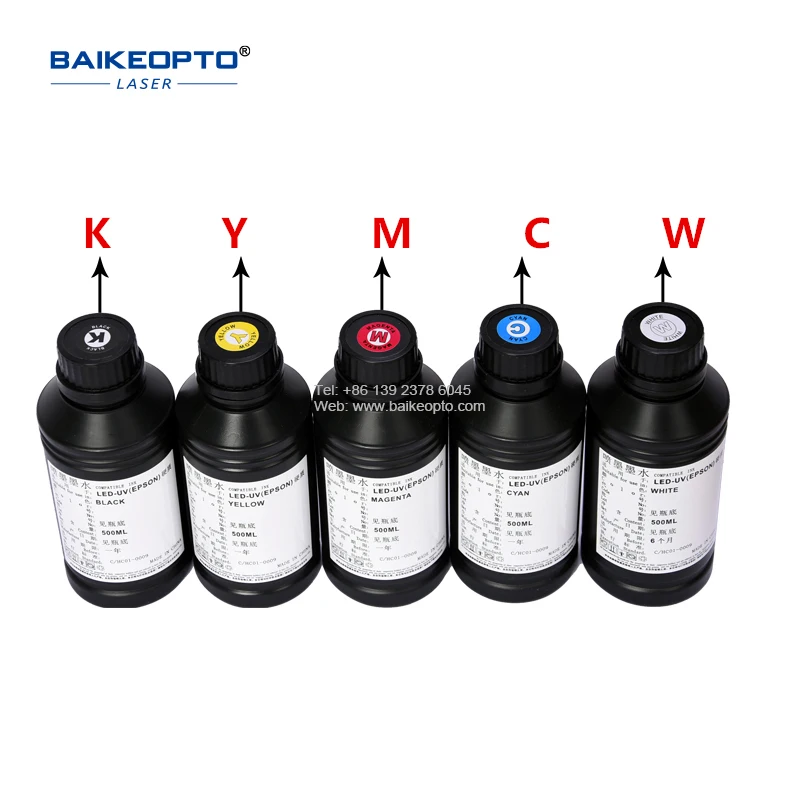 5-color UV ink CMYK-W quick drying ink