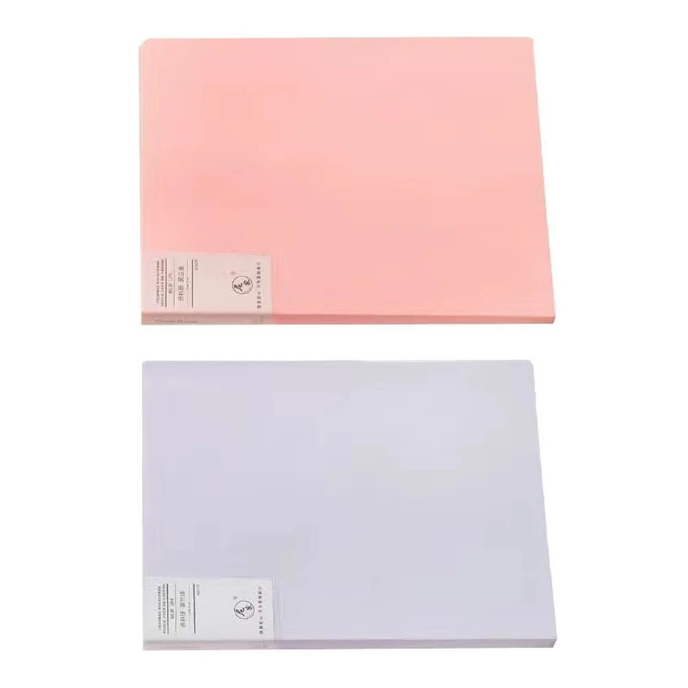 

2 Pcs Booklet Folder Presentation Folders Plastic File Multi-layer Organizer Document Holder Office