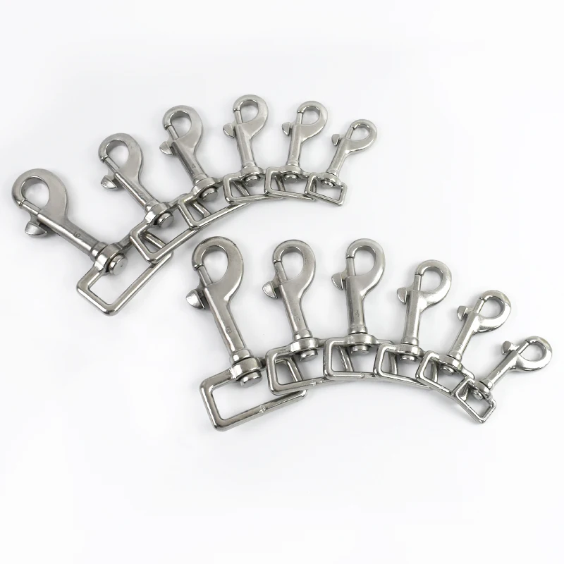 1/2Pc 17-42mm 316 Stainless Steel Swivel Snap Hook Bag Strap Buckles Dog Leash Clasp Outdoor Webbing Belt Buckle DIY Accessories